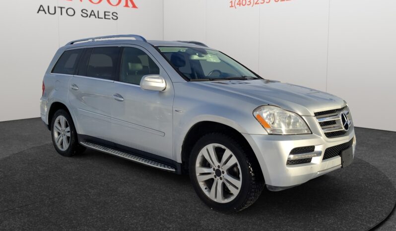 2010 Mercedes-Benz GL350 Diesel in silver, showcased at Chinook Auto Sales, highlighting its sleek design, premium features, and dealership branding.