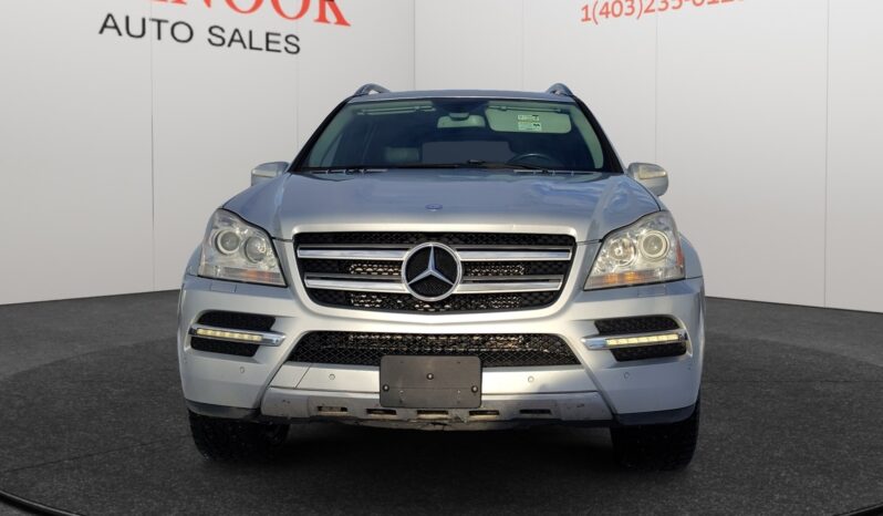 2010 Mercedes-Benz GL350 Diesel front view at Chinook Auto Sales, showcasing silver exterior and distinctive grille.